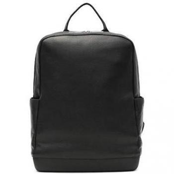 Sac à dos Moleskine en cuir noir pour ordinateur 15