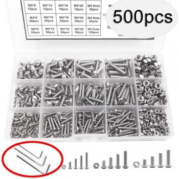 Kit Repuestos: Tornillos Hexagonales + 3 Llaves Inglesas