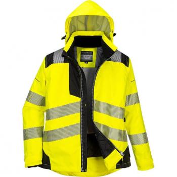 Oxford Weave 300D PW3 Women's Class 2 Hi Vis Jacket Yellow / Black XL