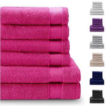 Twinzen Absorbent Towel Set, 4 Hand Towels and 2 Bath Sheets