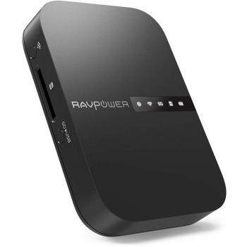 RAVPower FileHub con Función de Repetidor WiFi y Disco Duro Inalámbrico