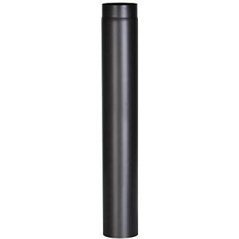 FIREFIX Kaminofen-Rauchrohr 150 mm, 1000 mm, Senotherm beschichtet, schwarz
