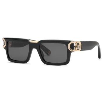 Philipp Plein 700Y SPP206M Men’s Acetate Black Square Lens Sunglasses