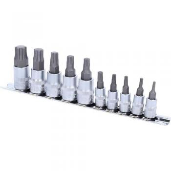Set di bussole p.viti TorxPlus 1/4' e 3/8', 10 pz, IP10-IP60