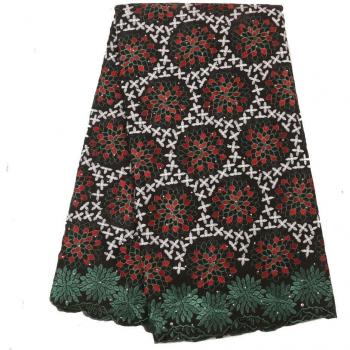 Tissu de Dentelle Nigériane Voile KS3345B
