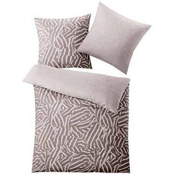 Kleine Wolke Textilgesellschaft Adria Bettwäsche, Baumwolle, Taupe, 1-135x200 /1-80x80
