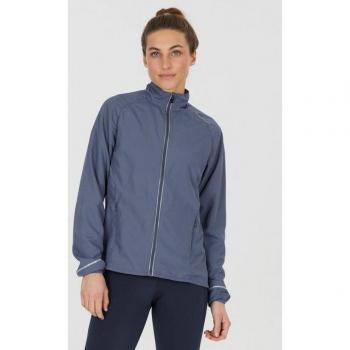 Shela Laufjacke ENDURANCE – Blau, Damen, atmungsaktive Materialkombination, Gr. 40