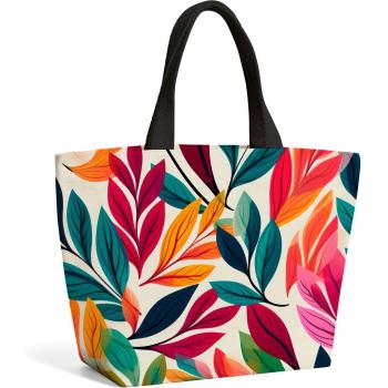 Bright Leaves Beach Tote Bag