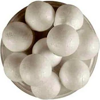 Ensemble de 12 boules de Noël en polystyrène 3 cm