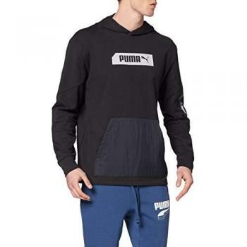 Felpa Con Cappuccio Puma Black Uomo L