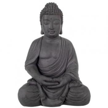Scultura di Buddha Grigia 26x33x48cm