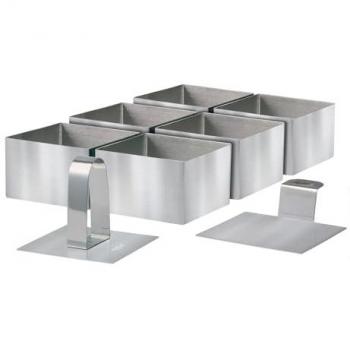 STONELINE Speisering, Edelstahl, (3 tlg), vielseitig verwendbar, backofen-/ gefriergeeignet, Designed in Germany