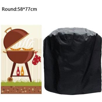 Black BBQ Grill Cover