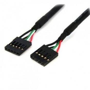 Cable Extensor 60cm IDC 5 pines Conexión a Placa Base Madre USB Hembra a Hembra