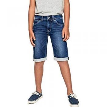 Pepe Jeans Short Denim Slim CASHED, Bleu, 8-9 Ans Garçon