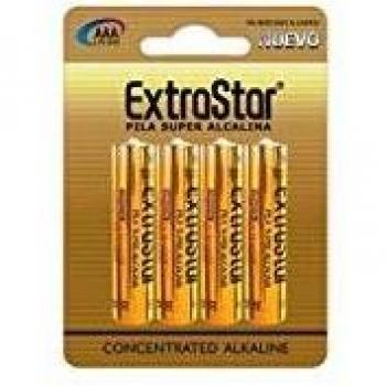 Extrastar AAA Alkaline Batteries, 1.5V, 4 pieces