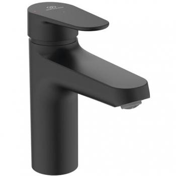 Robinetterie Alu+ BE130XG, Noir Soyeux, avec Garniture de Vidage