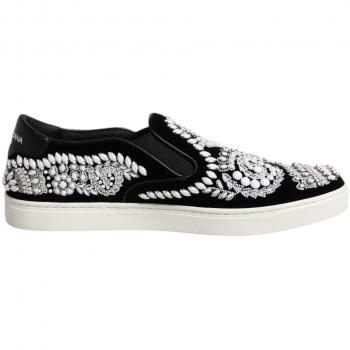 Nightfall Embellished Loafers – Black, US 8