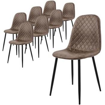 Paquete de 8 sillas de comedor ergonómicas
