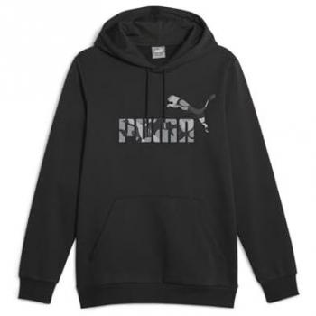 Sudadera Puma Ess Camo en Negro Hombre