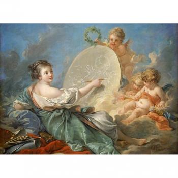 Puzzle 2000 Stück – „Allegorie der Malerei“ von François Boucher, 1765
