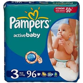 Pampers Attivo 3 Midi 4‑9 kg 96