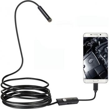 Boroscopio 5,5 mm Cámara de Tubos con Cable Suave