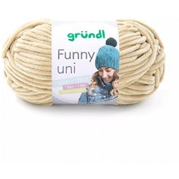 Gründl Bastelnaturmaterial Wolle Funny uni 100 g beige