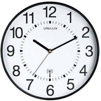 Unilux Wanduhr Maxi Wave 37,5 cm, schwarz
