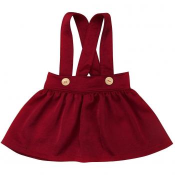 Newborn Toddler Girls Cotton Suspender Skirt 0-3Y