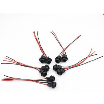 Prise T10 pour support d'ampoule instrument, 10 pièces LED pour moto/voiture/camion/bateau