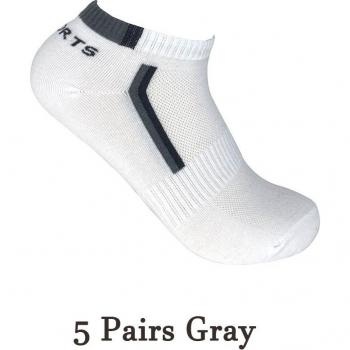5 Pair Men's Casual Athletic Ankle Socks