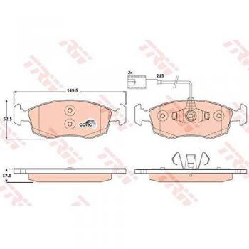 TRW GDB1900 Low Dust Brake Pads