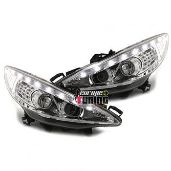 Feux Tuning Avant avec Clignotants LED Peugeot 207