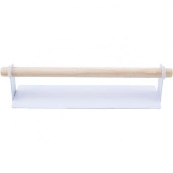 Wall-Mounted Single Pole Towel Rack for Kitchen Wipes