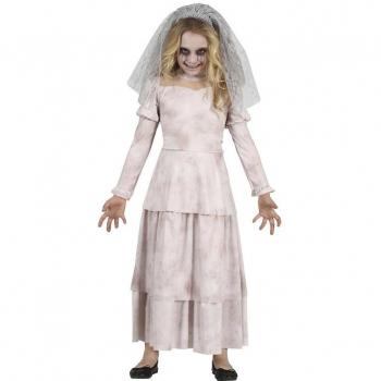 Disfraz de Novia Zombie Triste para niña