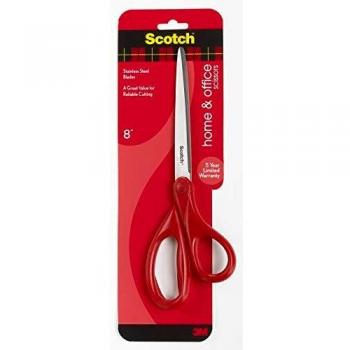 Scotch 1408 Universal Stainless Steel Scissors (20cm) Red 3M27139