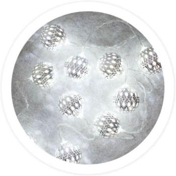 Sfere d’Argento 1M – 2 AA – Luce Calda/ Fredda (6000‑10000 K)