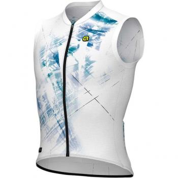 Ropa de Gimnasio Alé PR‑E Mirror Blanco sin mangas, Talla S