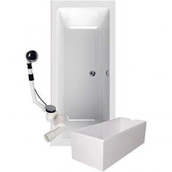 Calmwaters® Premium Badewanne Komplettset 180x80 cm