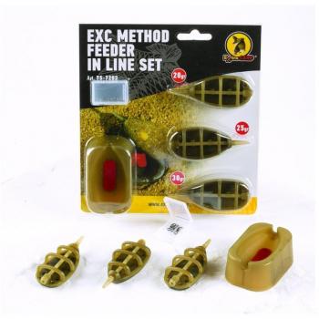 Extra Carp Metodový Krmítkový Set 20, 25, 30g + formička