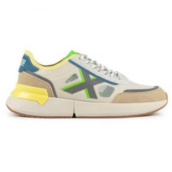 Scarpe Casual Munich Versus LS 101 Verde e Blu con Accento Beige, 44