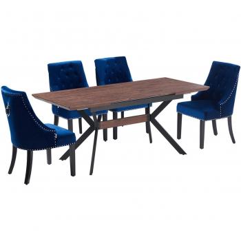 Windsor Blaze LUX Dining Set with 4 Chairs
