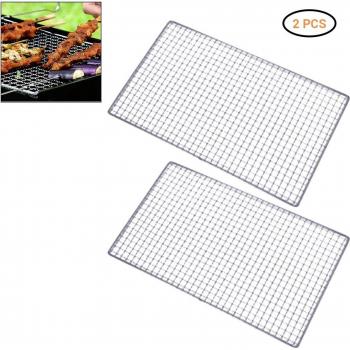 2pcs BBQ Grilling Mats with Heat Resistance 38*50cm