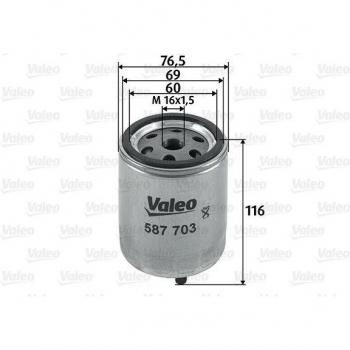 587703 Fuel Filter by VALEO
