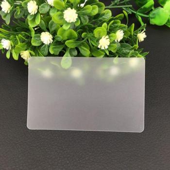 200pcs Matte Plastic Business Cards 85.5*54mm No Print Transparent
