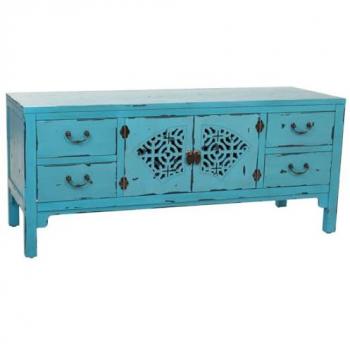Estantería Compacta Azul Madera de Abeto – 120x40x50 cm