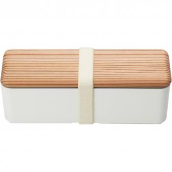 Miyoshi Seisakusho Lunchbox – Weißer Holzdeckel, schmal L 0601‑0036