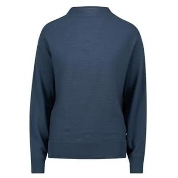 Unifarbenes Damen‑Pullover‑Set “Zero” – strukturiert, Stehkragen, teal ocean (Gr. 34)