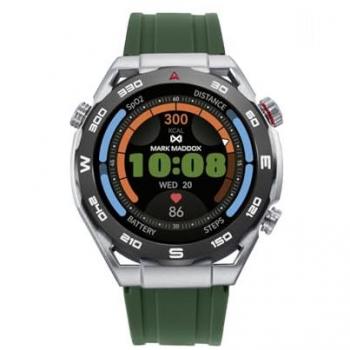 HS2004‑10 Smartwatch de Mark Maddox, bisel verde sobre caja negra